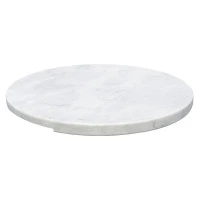 Блюдо сервировочное marm, D25 см, белый мрамор
