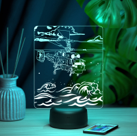 3D светильник  Светильник "Вертолет КА- 27"