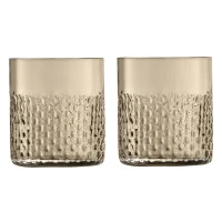 Набор низких стаканов wicker, 330 мл, коричневый, 2 шт.