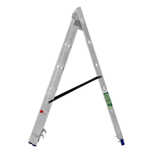 Лестница, 3 х 6 ступеней, алюминиевая, трехсекционная, Сибртех