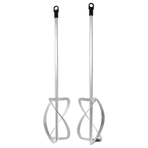 Комплект насадок для строительного миксера, 2шт., 220х560 мм, оцинкованные, хвостовик HEX13 Denzel