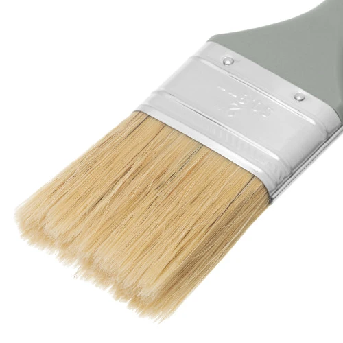 Кисть плоская "Евро" 2", натуральная щетина, пластмассовая ручка MTX