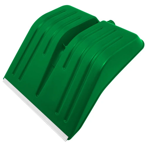 Лопата для уборки снега пластиковая, зеленая, 420 х 425 мм, без черенка, Сибртех