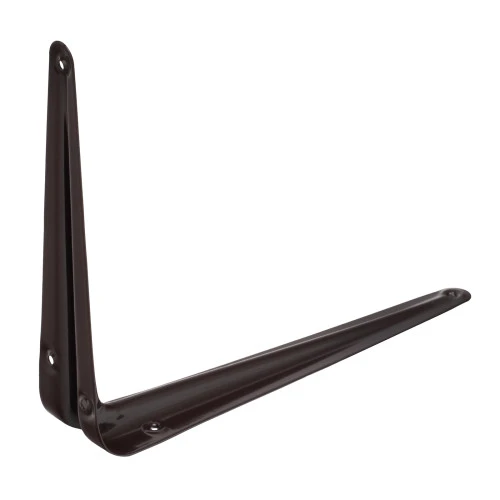 Кронштейн угловой с ребром, 175 х 225 мм, коричневый Сибртех