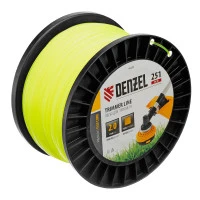 Леска для триммера квадрат, 2,0мм х 251м, на DIN катушке FLEX CORD Denzel