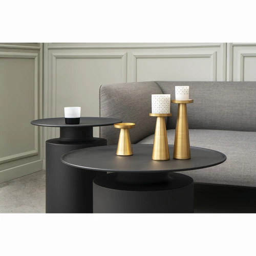 Набор подсвечников fyr, золотистые, 3 шт.