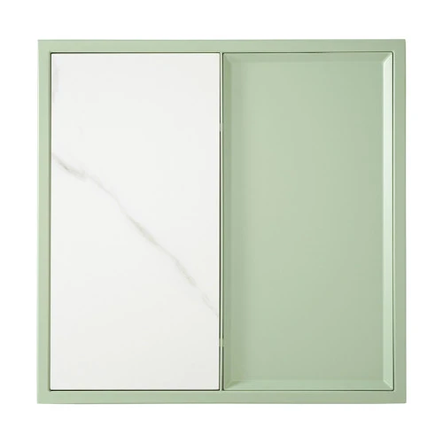 Столик кофейный mayen, 45х45 см, белый/зеленый