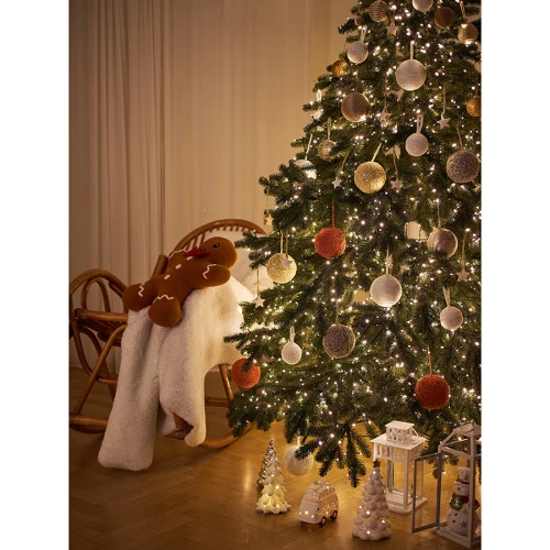 Набор ёлочных украшений fluffy white из коллекции new year essential, 3 шт.