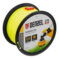 Леска для триммера круглая, 2,0мм х 276м, на DIN катушке FLEX CORD,  Denzel