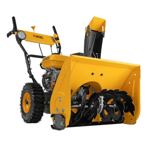 Гибридная снегоуборочная машина с функц. подметания SWB-600, 212 сс, руч. старт, 2 насадки Denzel