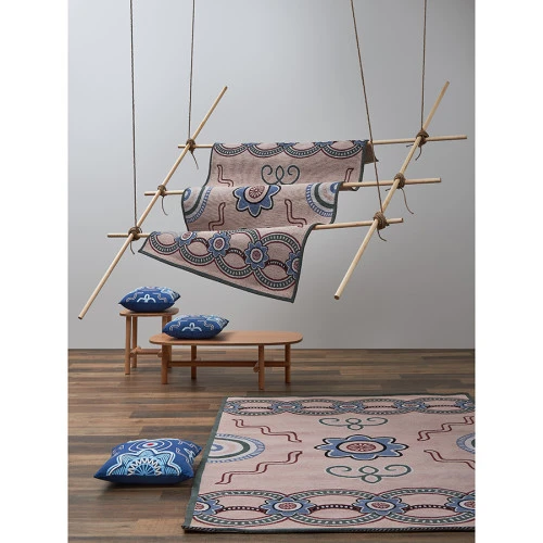 Подушка декоративная по мотивам эвенских орнаментов из коллекции cultural heritage, 45х45 см