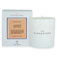 Свеча ароматическая the olphactory, white insignia, amber whisper, 60 ч