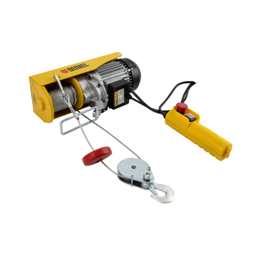 Тельфер электрический TF-800, 0.8 т, 1300 Вт, высота 12 м, 8 м/мин Denzel