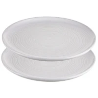 Набор обеденных тарелок in the village, D28 см, белые, 2 шт.