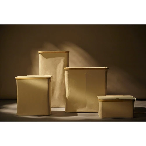 Корзина для белья neat low, 40x33x20 см, молочная