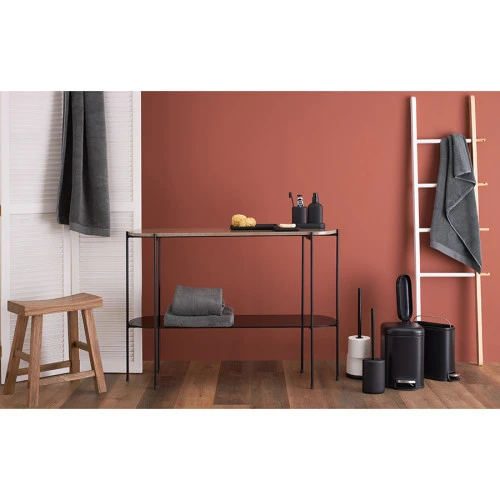 Подставка для ванных принадлежностей slim, черная, малая