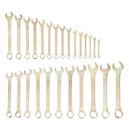 Набор ключей комбинированный 6-32 мм, 26 шт, желтый цинк Сибртех