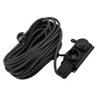 Удлинитель силовой 20 м, 16А, тип УХз16, КГ 3 x 1.5 мм, 2 розетки, Сибртех