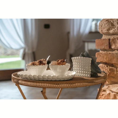 Салфетница tiffany, молочно-белая