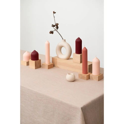 Свеча декоративная бордового цвета из коллекции edge, 10,5см