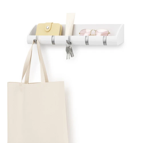 Вешалка-органайзер cubby белая