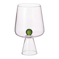 Бокал для вина orb, 400 мл, розовый/зеленый