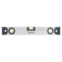 Уровень алюминиевый "Рельс", 400 мм, 3 глазка (1 поворотный) Matrix