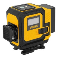Лазерный уровень мультипризменный DLV-360-3T, 30 м, зеленый луч, Li-Ion 2,4 Aч, штатив  Denzel