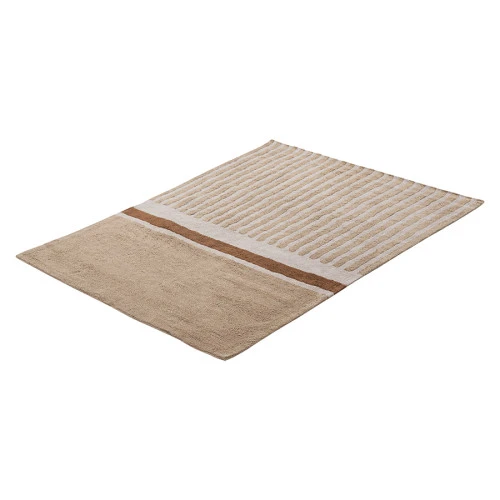 Ковер из хлопка с рисунком tulip garden бежевого цвета из коллекции terra, 160х230 см