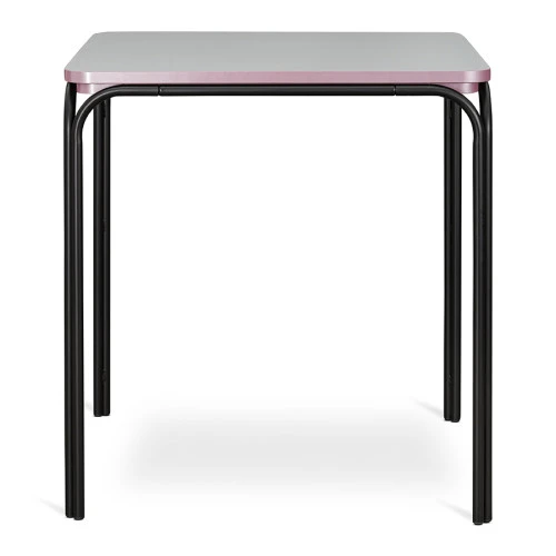 Стол обеденный ror, 70х70 см, черный/серый/розовый