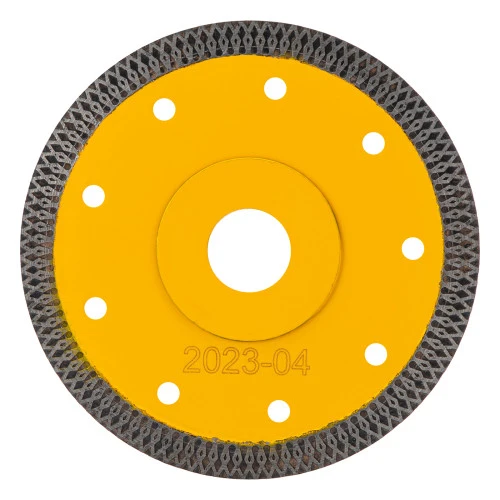 Диск алмазный отрезной 125 х 22,2мм, сплошной, супертонкий, горячий пресс, сухой/мокрый рез Denzel