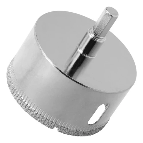 Сверло по керамической плитке и стеклу, 55 х 55 мм, шестигранный хвостовик, с центрующим сверлом Сибртех