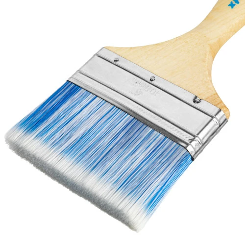 Кисть плоская "Евро" 4", искусственная щетина, деревянная ручка MTX