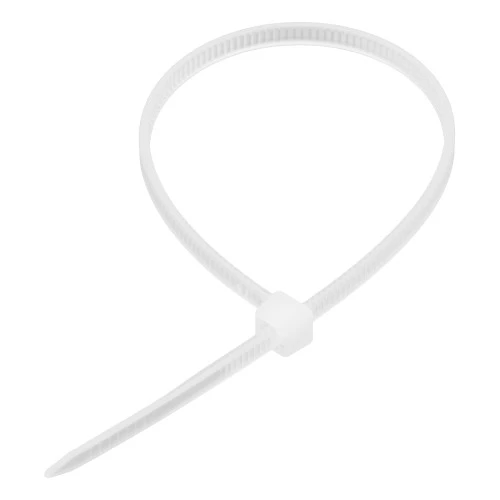 Хомуты, 180 x 3.6 мм, пластиковые, белые, 100 шт Сибртех