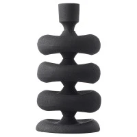 Подсвечник vivlend, 22 см, черный