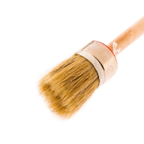 Кисть круглая, Профи №6 (30 мм) натуральная щетина, деревянная ручка MTX