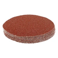 Круг абразивный на ворсовой подложке под "липучку", P 36, 125 мм, 10 шт Matrix