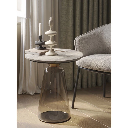 Столик кофейный odd, D50 см, бежевый