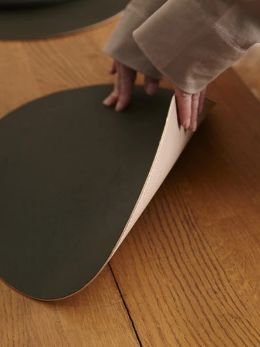 Набор из 4-х двухсторонних сервировочных салфеток pool, 30х45 см, зеленый/бежевый