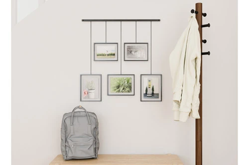 Панно для фотографий exhibit, черное, 5 эл.