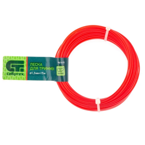Леска для триммера круглая, 1.3 мм х 15 м, Сибртех