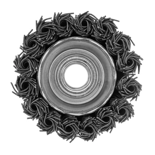 Щетка для УШМ, 65 мм, М14, "чашка", крученая проволока 0.8 мм Matrix