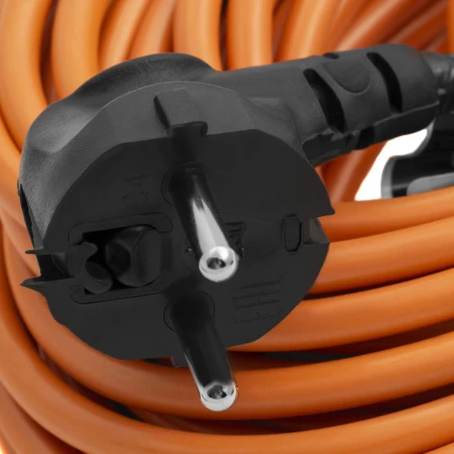 Удлинитель-шнур силовой 30 м, 16А, тип УХ16, ПВС, усиленный, 1 розетка без заземления Сибртех