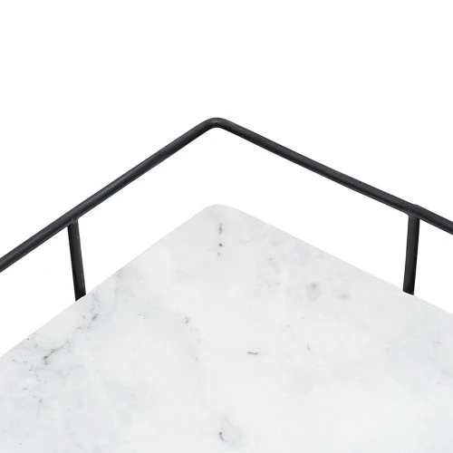 Поднос marm, 33х23 см, белый мрамор