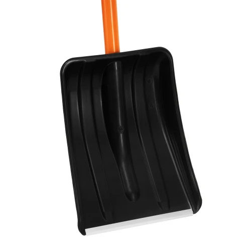 Лопата для уборки снега полипропиленовая, 275х365х790 мм, стальной черенок, Stels