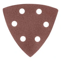Треугольник абразивный на ворсовой подложке под "липучку", перфорированный, P 40, 93 мм, 5 шт Matrix