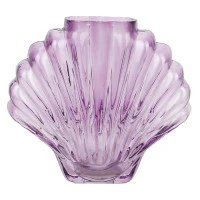 Ваза для цветов seashell, 18,5 см, лиловая