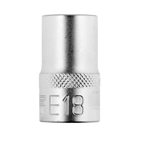 Головка торцевая 1/2, Е18, CrV Stels