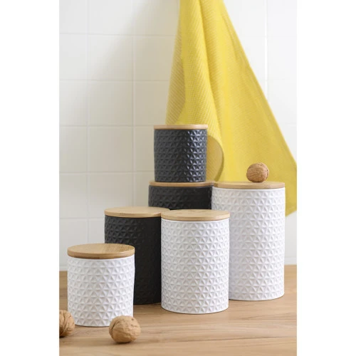 Банка для хранения керамическая farah, 900 мл, белая