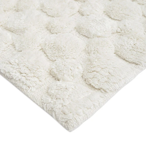 Коврик для ванной bubbles белого цвета из коллекции essential, 50х80 см